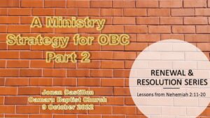 baptist church ministry strategy