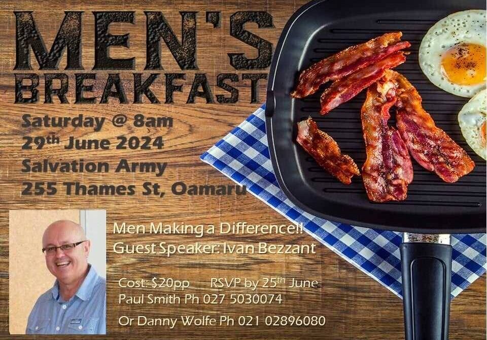 men's breakfast oamaru