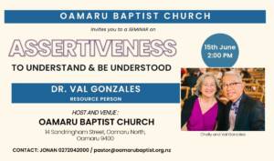 baptist church oamaru seminars