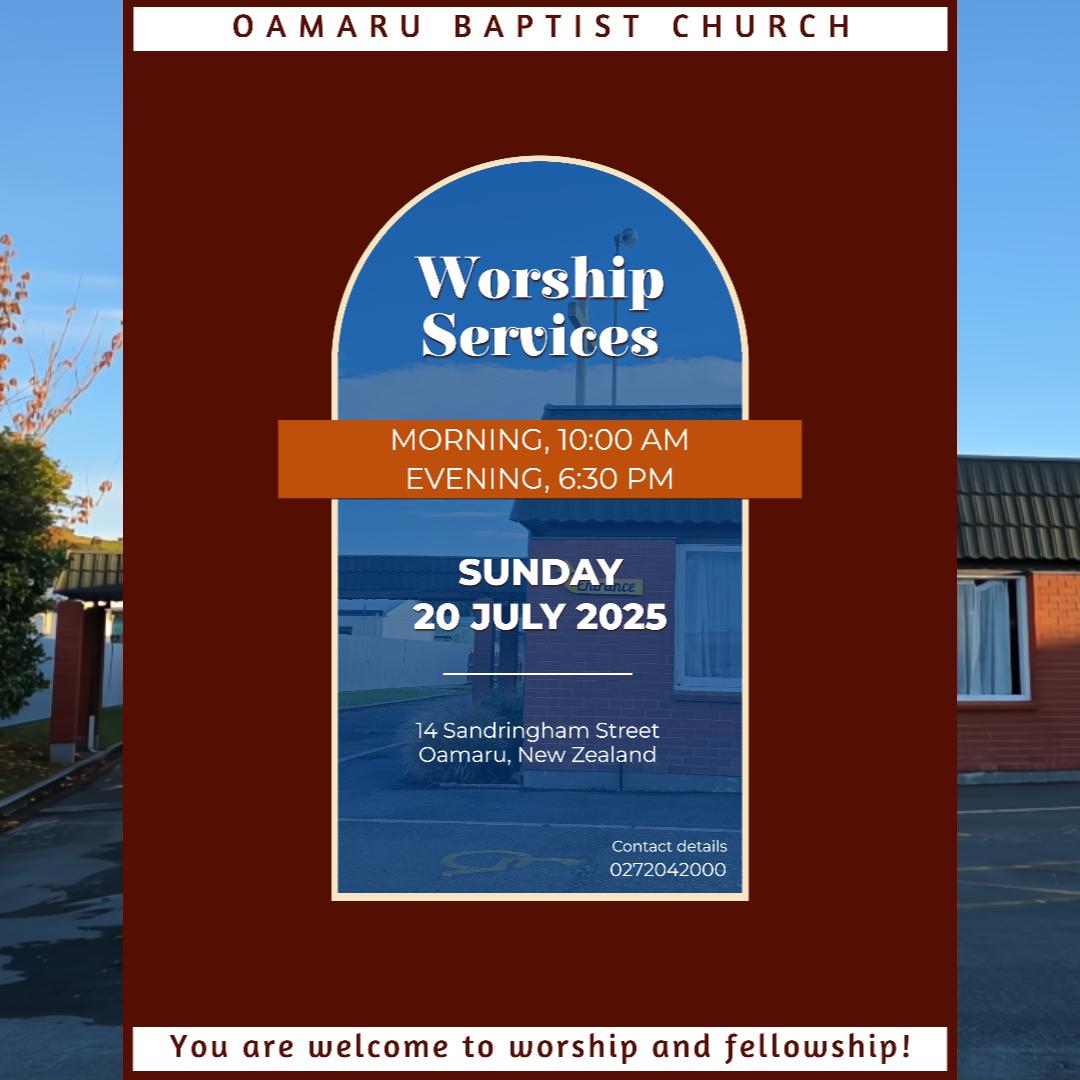 evening service oamaru baptist church