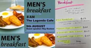 baptist church men's breakfast 9 august 2025