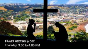OBC prayer meeting 2025 - 3-4 PM schedule