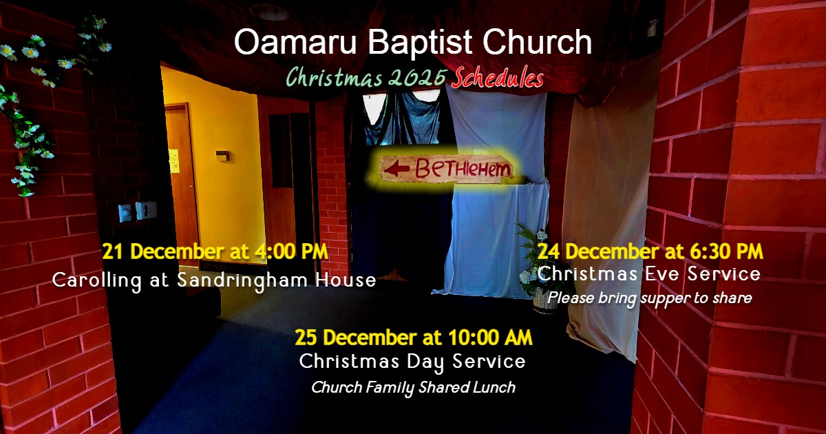 OBC Christmas 2025 Schedule website
